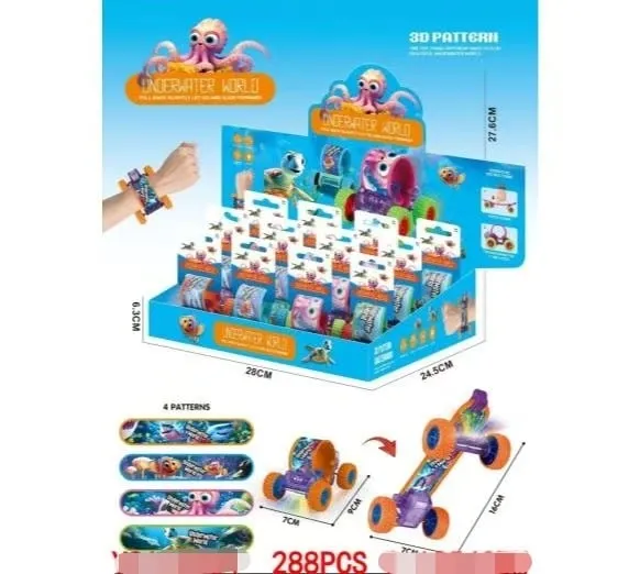 Samochód Bransoletka 2w1 Underwater World 16cm 12szt