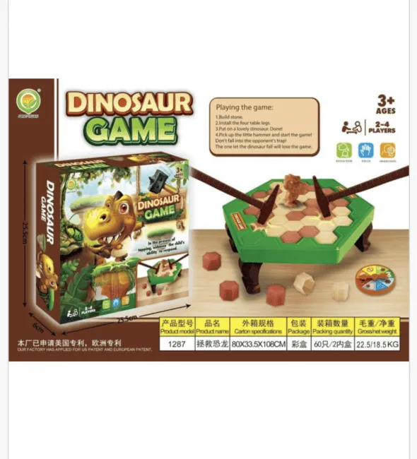 Gra Zręcznościowa Dinosaur Game - Ratuj Dinozaura, 25.5x25.5cm