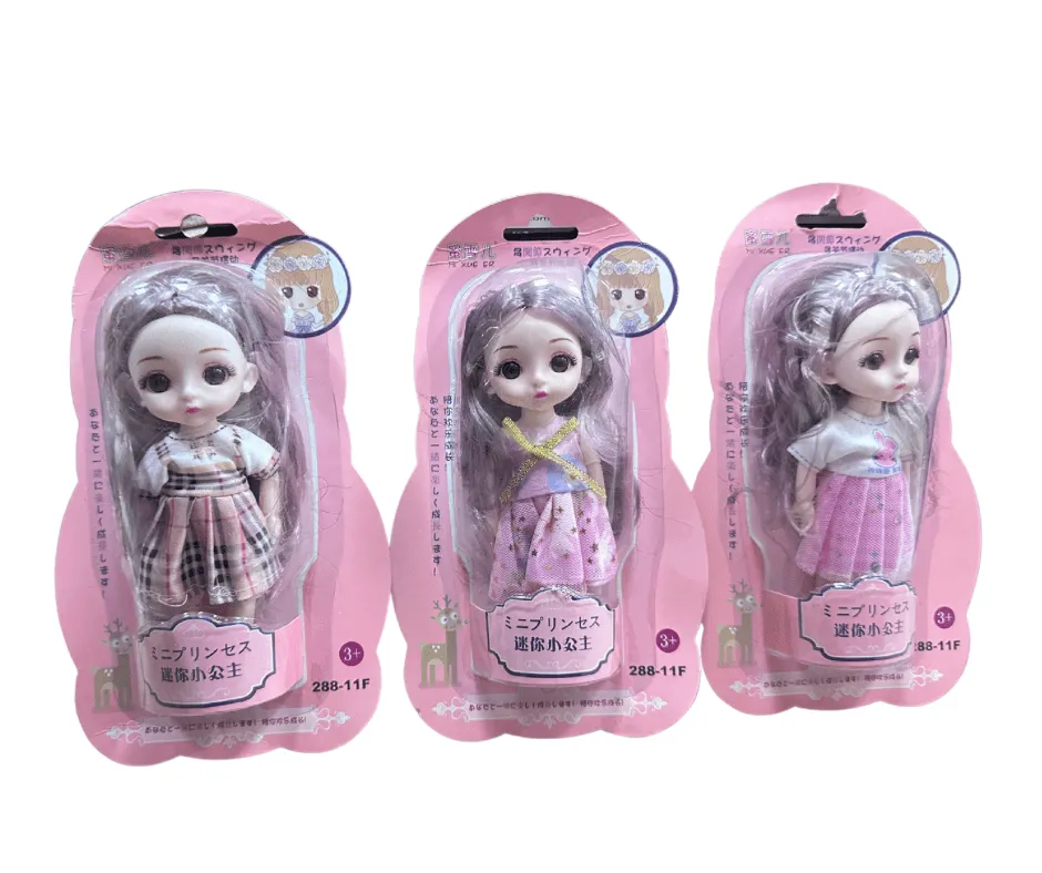 Zabawka Mini Lalka Księżniczka Mix Wzorów 12szt