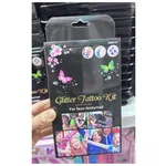 Zestaw do tatuaży brokatowych Glitter Tattoo Kit, twarz/ciało, 12 szt