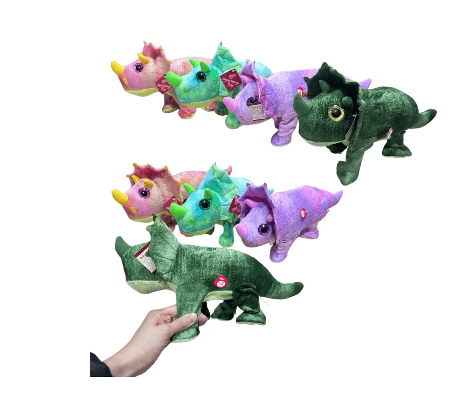 Maskotka Pluszowa Muzyczna Dinozaur Mix 6szt