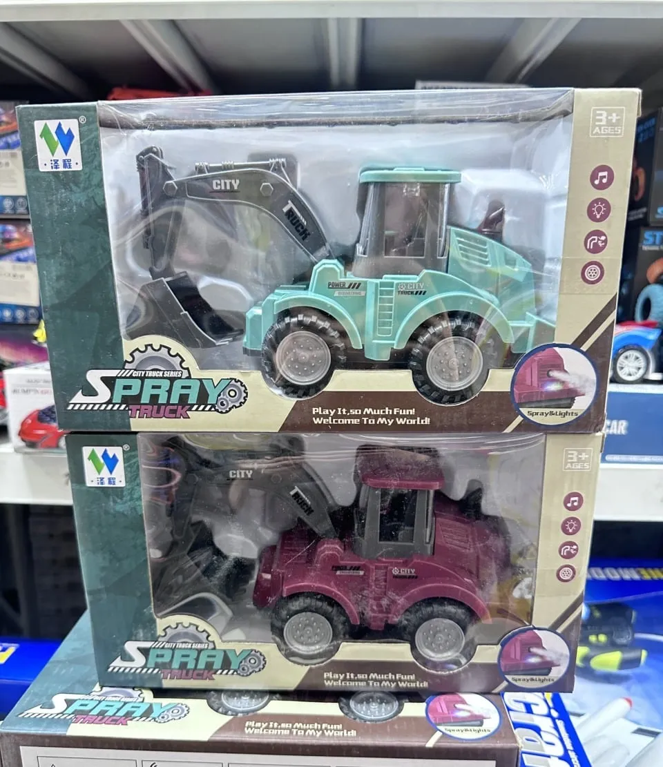 City Truck Series Spray Truck - Koparka z parą i światłem, Mix