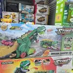 Die Cast Car x2 Meet Hot - Transporter Dinozaur T-Rex 2w1