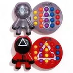 Zabawka Squid Game Pop It sensoryczny, figurka mix 12 szt