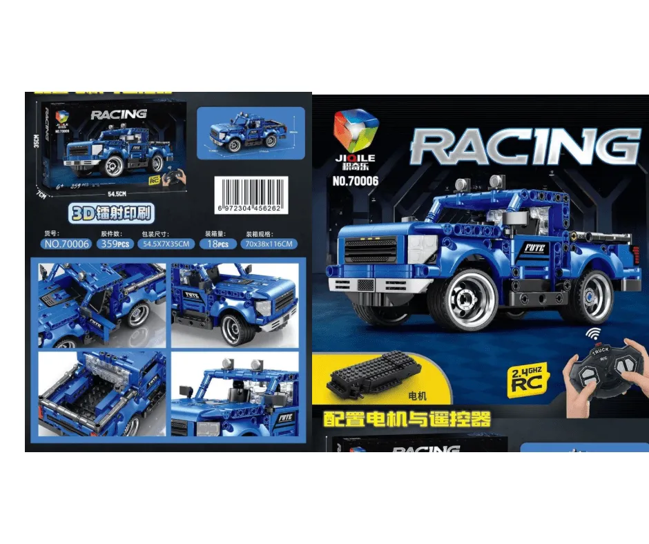 Klocki Samochód Terenowy 359PCS RC JIQILE Niebieski PK14622