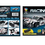 Klocki Samochód Wyścigowy 386PCS z Pilotem RC JIQILE 70001