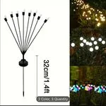 Lampka Dekoracyjna Solarna Ogrodowa 32cm 8 LED - Zestaw 6 szt.