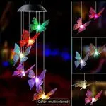 Lampka Dekoracja Solarna Motyle RGB Wisząca, Opakowanie 6 szt