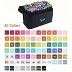 Marker Kolorowy 80 szt Touch Zestaw w Etui