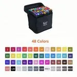 Marker Kolorowy Touch 48 szt Zestaw w Etui na Zamek