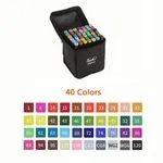Markery Alkoholowe Touch 40 szt w Etui - Zestaw Kolorowy