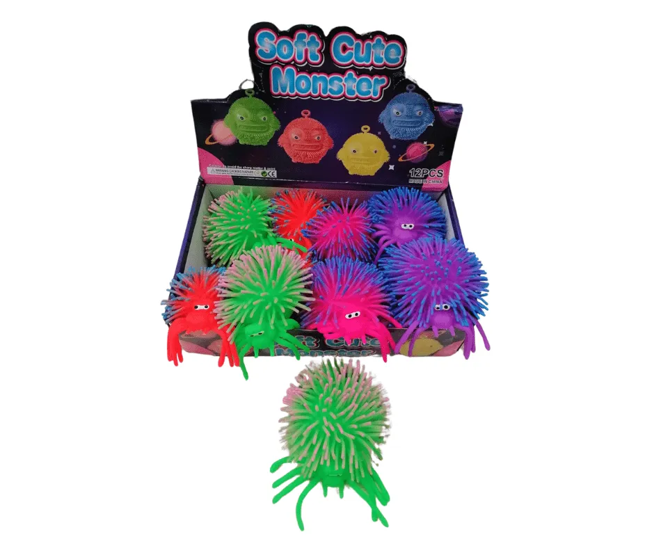 Soft Cute Monster - Gniotek potworek z kolcami, 12 szt.