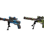 Zabawki Pistolety Karabin Minigun z Celownikiem 6 szt.