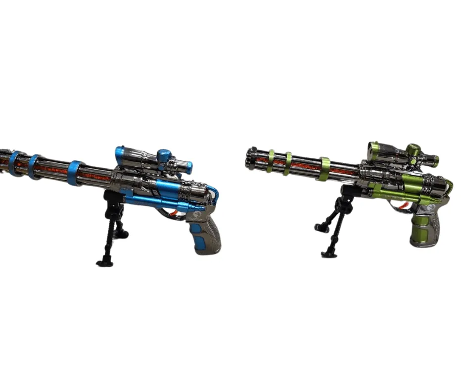 Zabawki Pistolety Karabin Minigun z Celownikiem 6 szt.