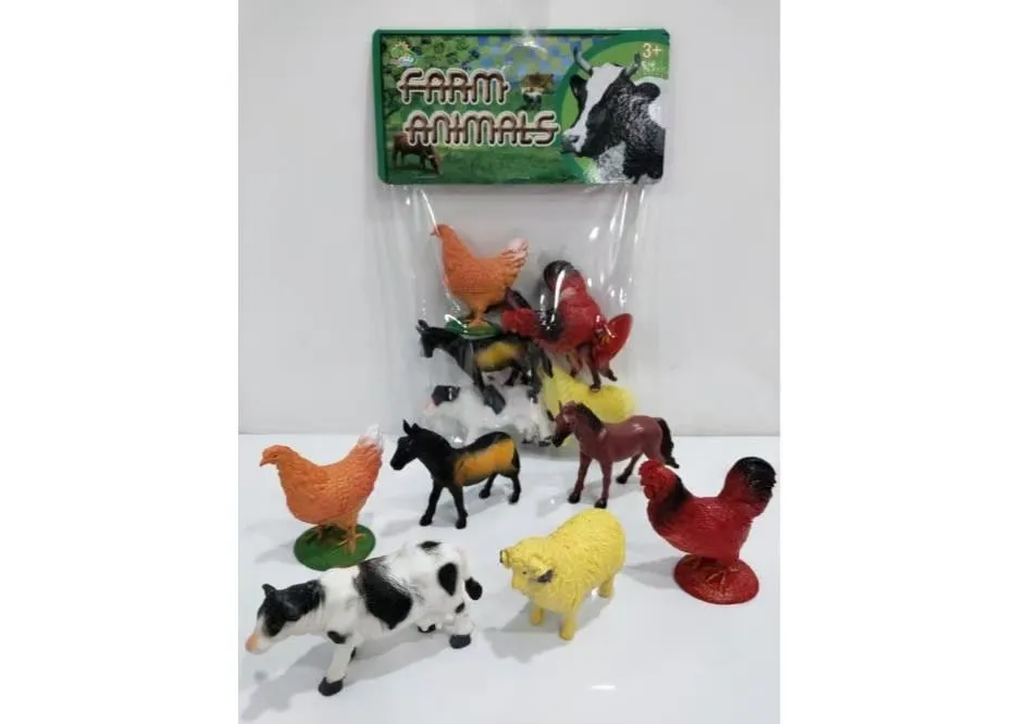 Zestaw Zabawka Farm Animals - Figurki Zwierzęta Wiejskie, 6 szt.
