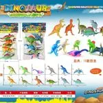 Zestaw Mini Dinosaur 6 szt, miękkie figurki dinozaurów 21x31cm