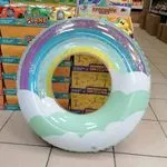 Koło do Pływania 70cm Tęcza z Brokatem i Chmurkami