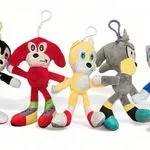 Brelok do Kluczy Pluszowy Sonic Mix Wzorów 12 szt.