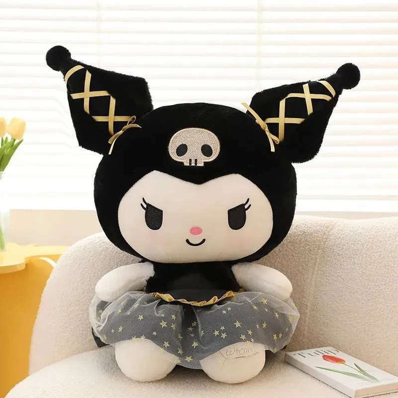 Maskotka Pluszowa 35cm Kuromi w Tiulowej Spódniczce w Gwiazdki