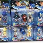 Zabawki Figurki Sonic 2 Zestaw z Pojazdem, 6 szt