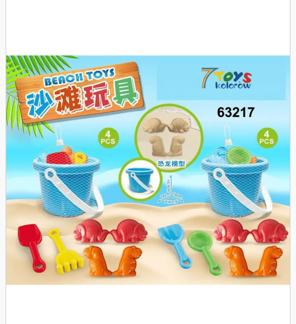 Zestaw do Pia Dinozaury 14cm 7 TOYS Beach Toys