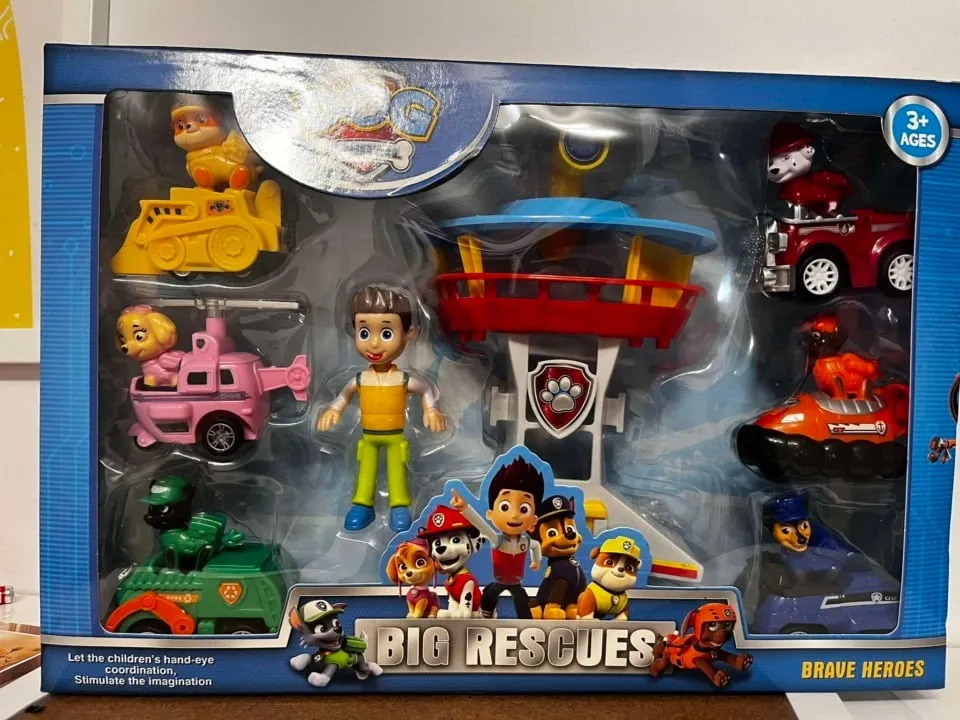 Zabawka Paw Patrol Big Rescues - Zestaw Baza, Figurki i Pojazdy