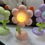 Lampka nocna LED kwiatek, mix kolorów, 6 szt. PK15016