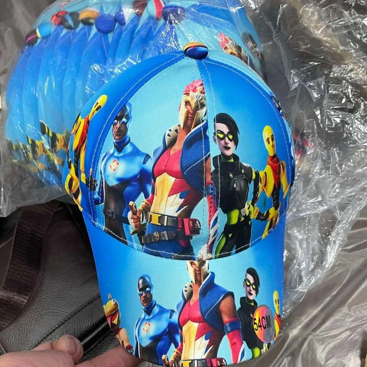 Czapki dla Dzieci z Daszkiem 54cm Niebieskie Fortnite PK15032