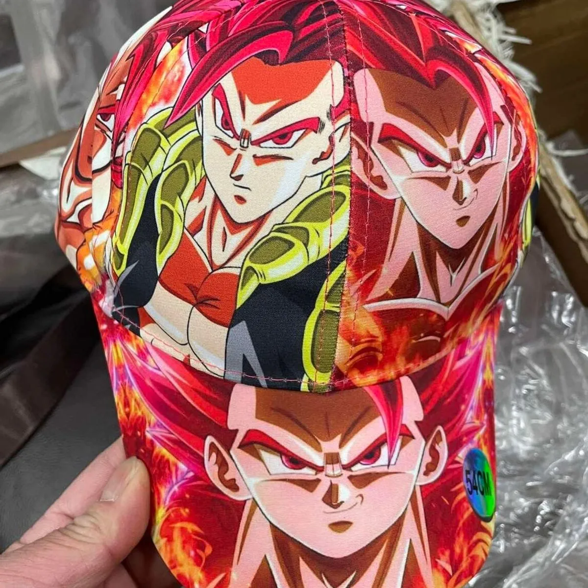 Czapki dla Dzieci z Daszkiem 54cm Anime Dragon Ball Super Saiyan