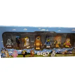 Zabawka Figurki Bluey 7PCS Zestaw Rodzina i Przyjaciele