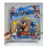 Zabawka Figurki Sonic the Hedgehog 3PCS - Zestaw 3 Postaci w Blistrze