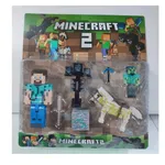 Zestaw figurek Minecraft 2 - Steve, Zombie, Koń, 6 szt/opak.