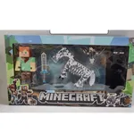 Zabawki Figurki Minecraft - Zestaw Alex i Koń Szkielet, 6 szt.