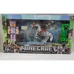 Zabawki Figurki Minecraft - Zestaw z Koniem, Creeperem i Steve'em, 6 szt.