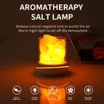 Lampa solna do aromaterapii z dyfuzorem i światłem LED