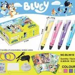 Długopis 3D Bluey - Zestaw Kreatywny z Akcesoriami, Mix Kolorów