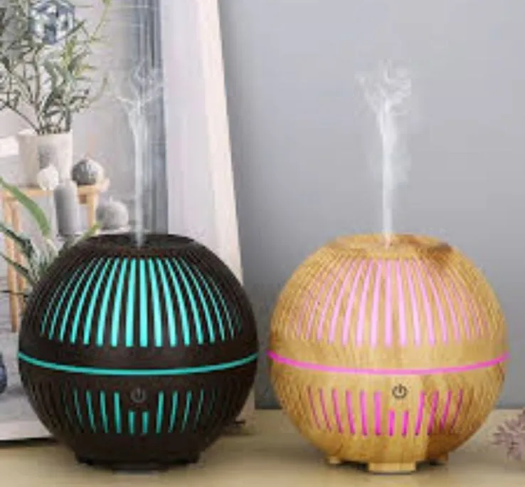 Dyfuzor zapachowy KÓLEZ Kolorowy LED wzór drewna PK15149