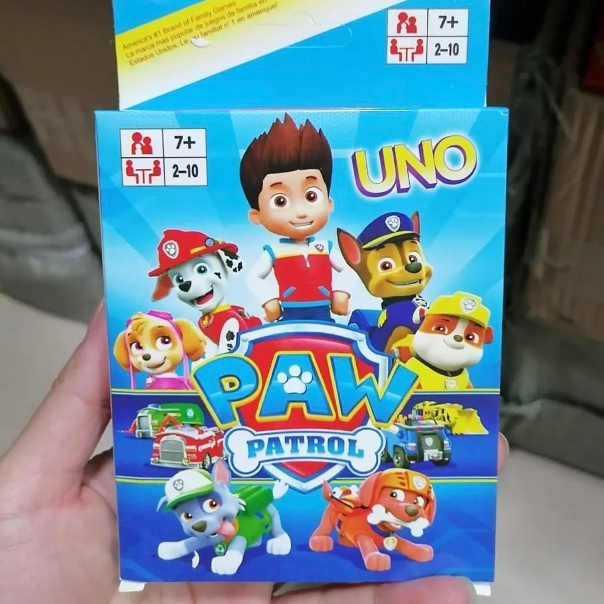 Gra Karty UNO Paw Patrol Psi Patrol - Zestaw 12 sztuk