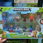 Zestaw 12 figurek Minecraft - klocki postacie w pudełku 3+