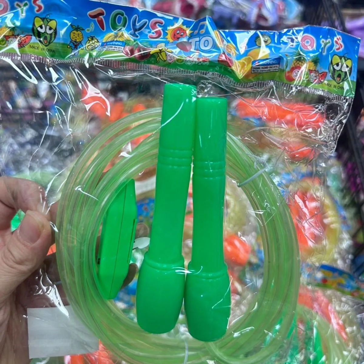 Skakanka Sportowa dla Dzieci, Plastikowe Rączki, Mix Kolorów