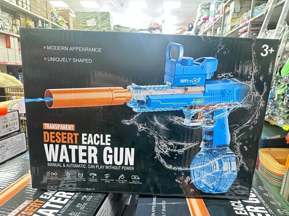Pistolet na wodę Desert Eagle Water Gun, elektryczny, transparentny