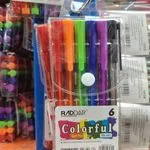 Zestaw 6 kolorowych długopisów kulkowych RADDAR RD-607 w etui