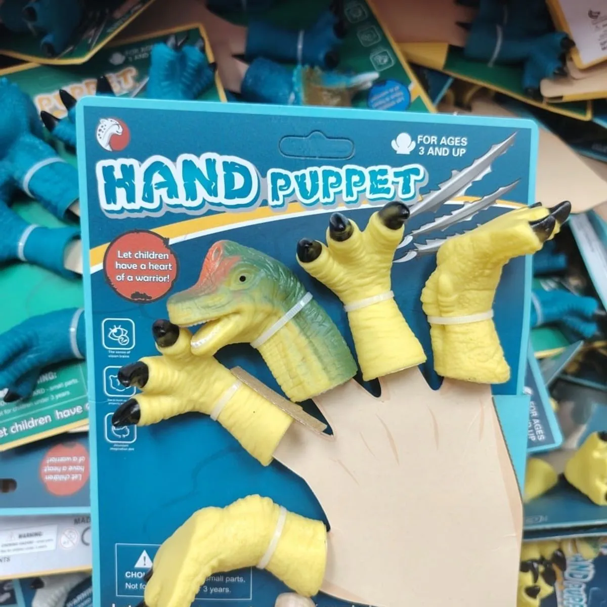Pacynki na Palce Hand Puppet Dinozaur Triceratops 5 el.