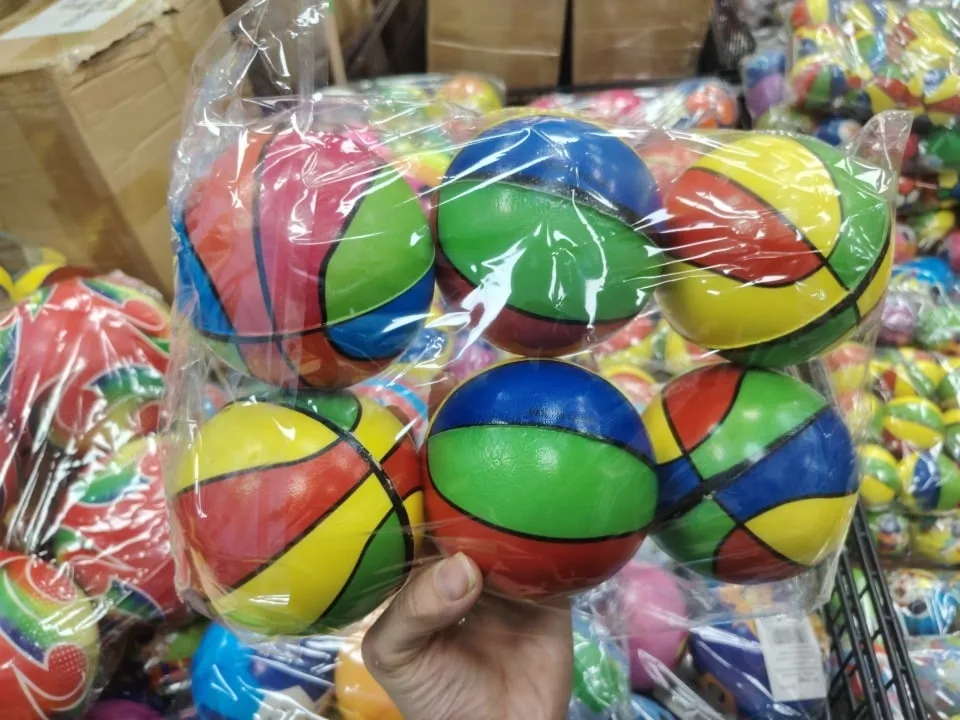 Zabawka Piłka dla Dzieci Kolorowa Piankowa 12szt PK15265