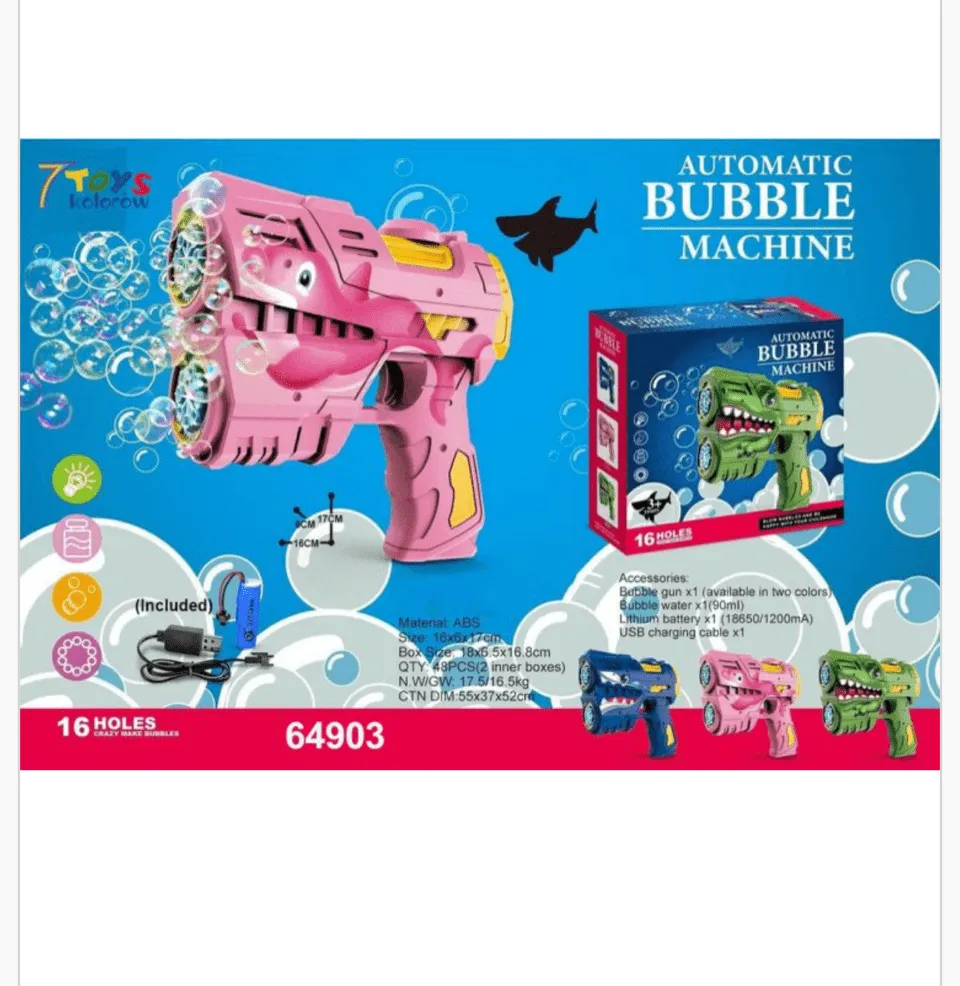 Automatyczna Maszyna do Baniek Pistolet 16 otworów USB