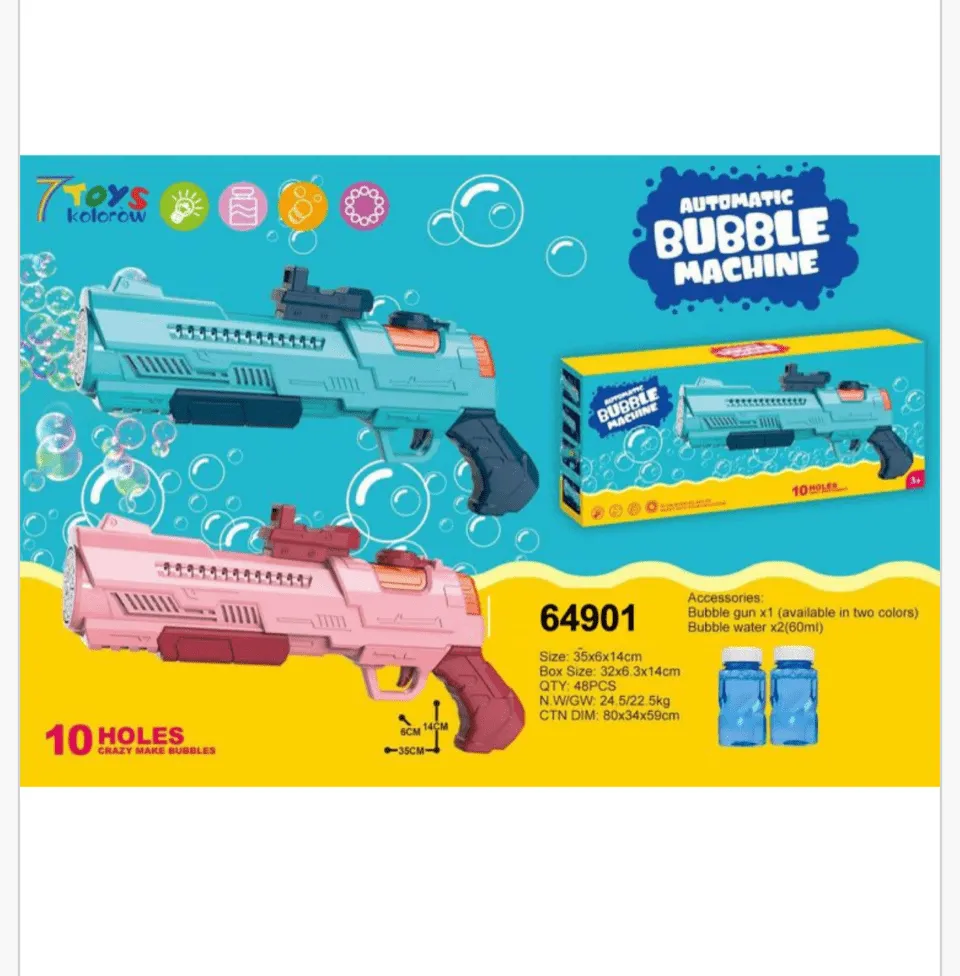 Automatyczna Maszyna do Baniek Pistolet 10 otworów 35cm Mix
