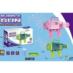 Pistolet do baniek Bubble Gun One Button 31cm 46 otworów Mix 6szt