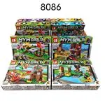 Klocki LB My World Minecraft Zestaw 8 szt. Mix Wzorów 8086