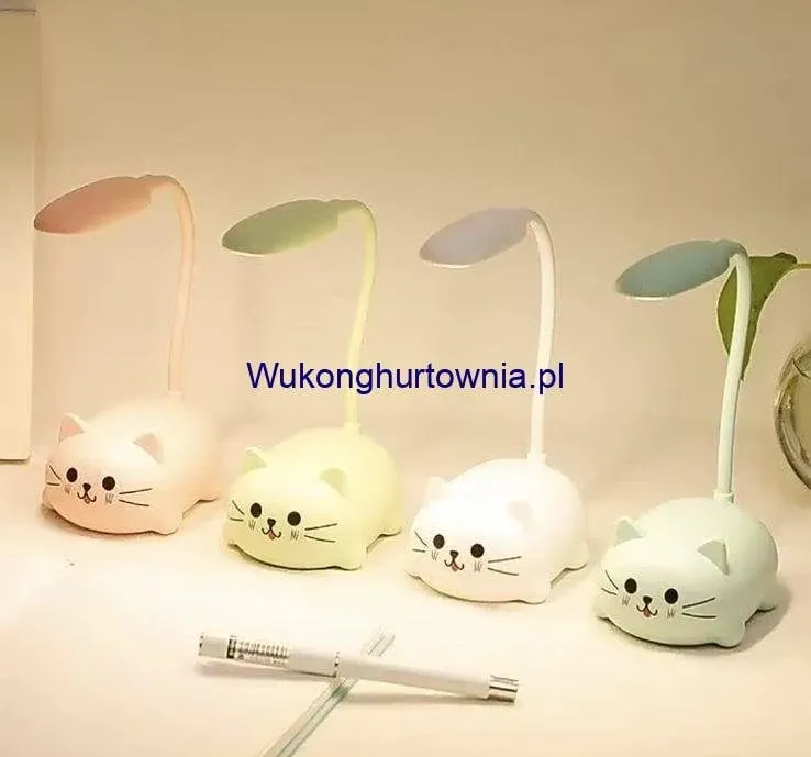 LED Lampa do Spania dla Dzieci Kotek Elastyczna Mix 12szt