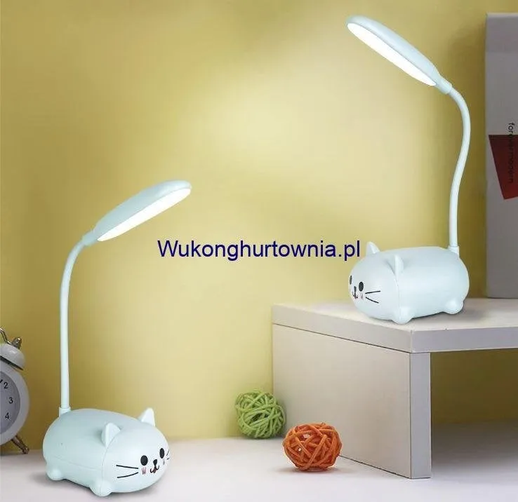 LED Lampa do Spania dla Dzieci Kotek Elastyczna Mix 12szt